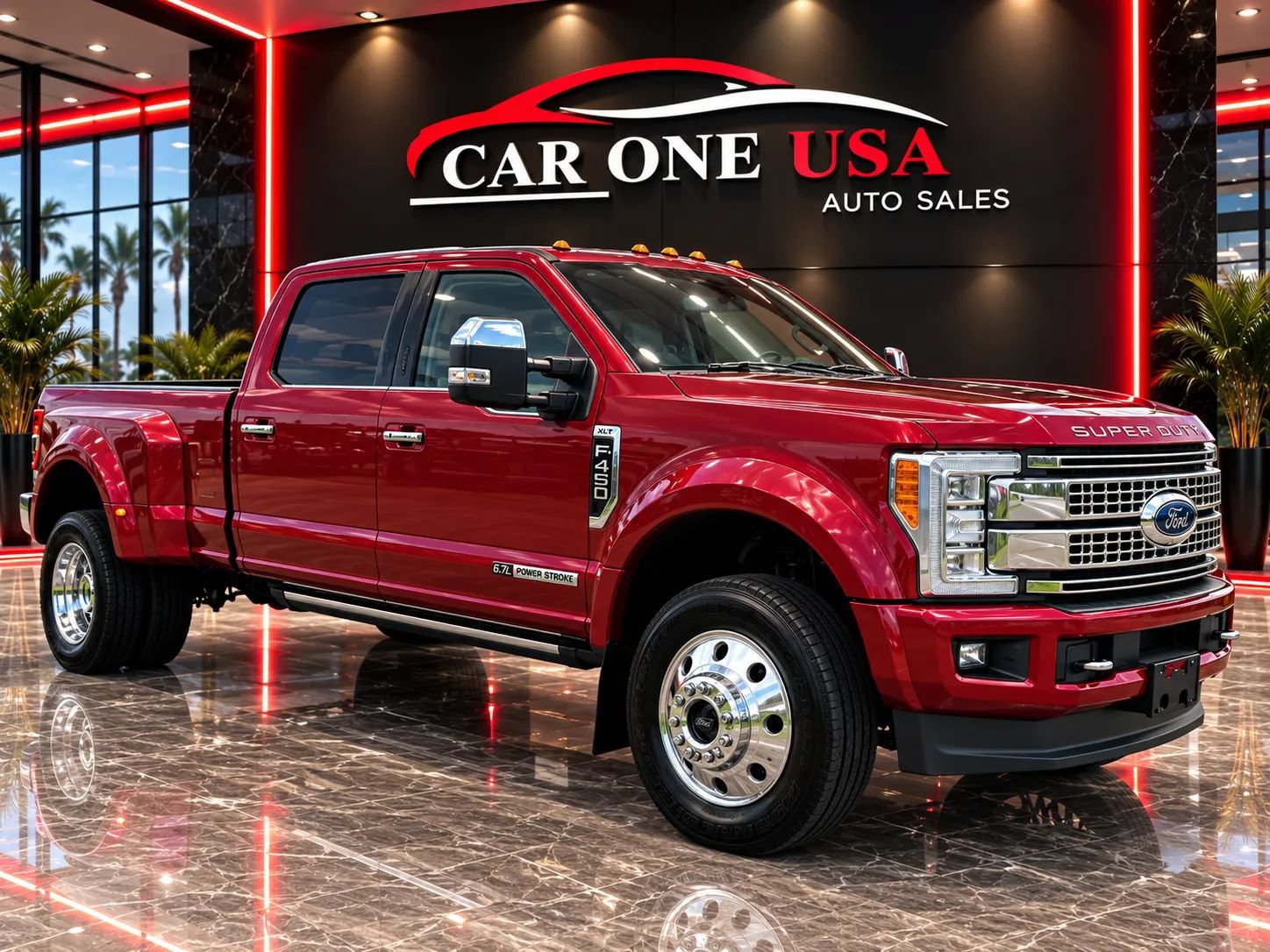 Used 2018 Ford F450 Platinum w/ Platinum Ultimate Package AWD/4WD image 1