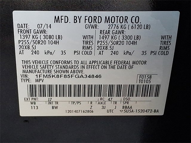 Used 2015 Ford Explorer Limited image 29