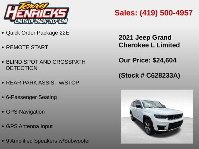 Used 2021 Jeep Grand Cherokee L Limited AWD/4WD image 6