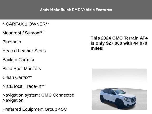 Used 2024 GMC Terrain AT4 w/ Tech Package AWD/4WD image 4