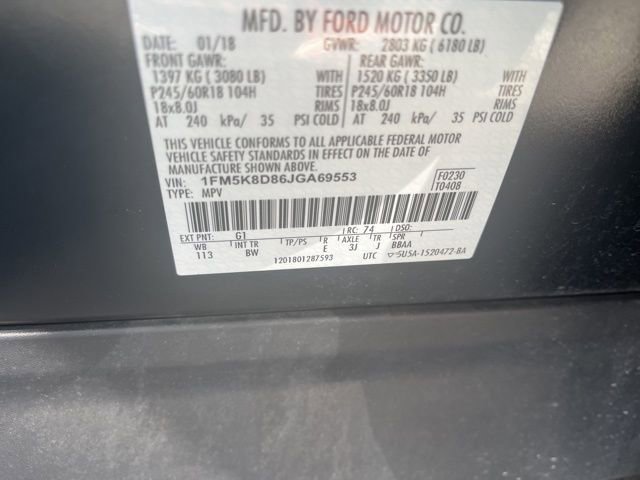 Used 2018 Ford Explorer XLT w/ Equipment Group 202A AWD/4WD image 9