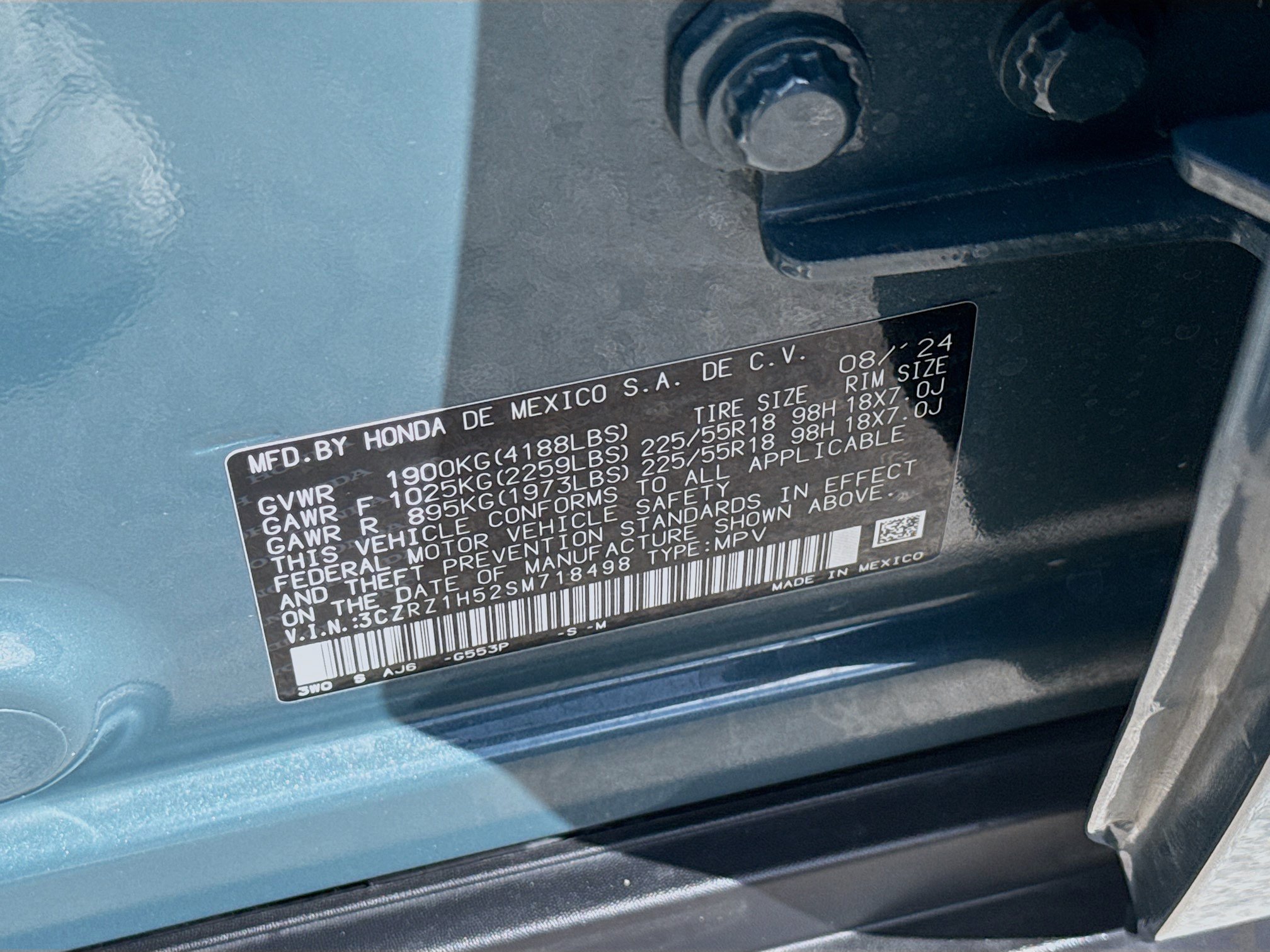 Certified 2025 Honda HR-V Sport image 36