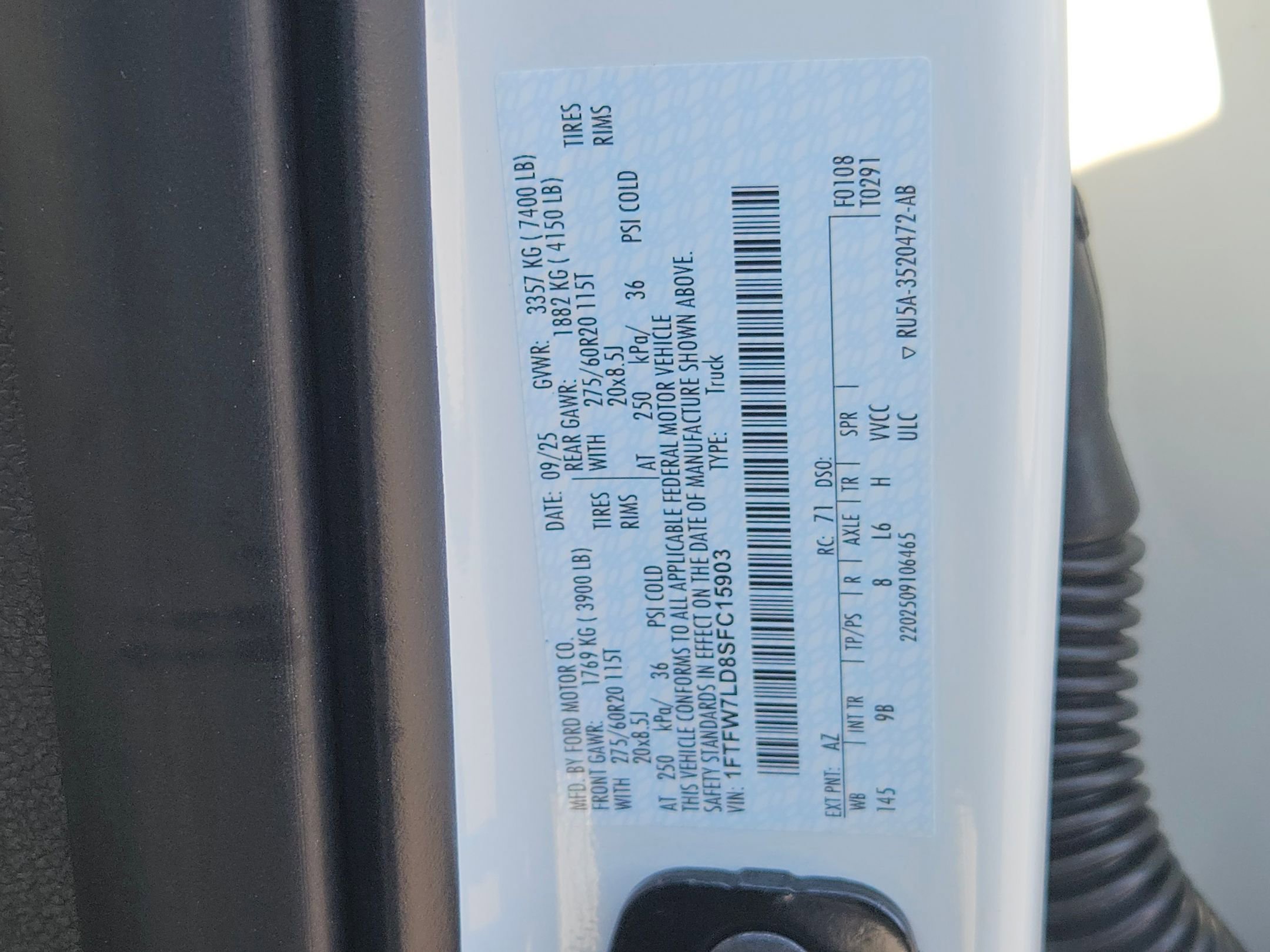 New 2025 Ford F150 Platinum w/ Equipment Group 702A High image 18