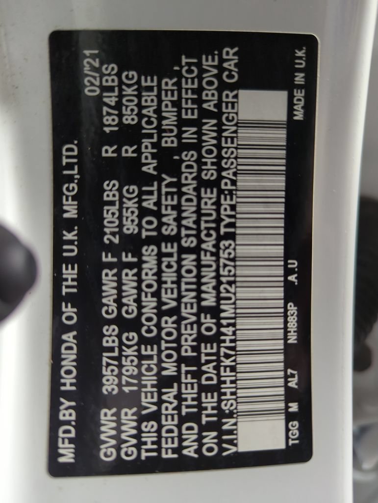 Certified 2021 Honda Civic Sport image 24