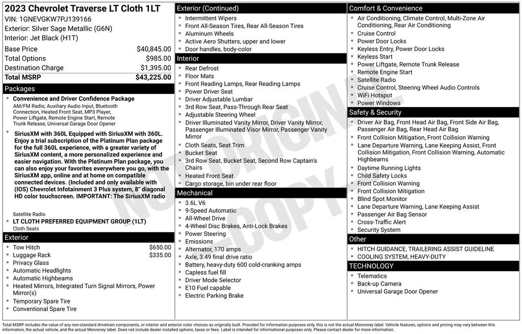 Used 2023 Chevrolet Traverse LT image 7