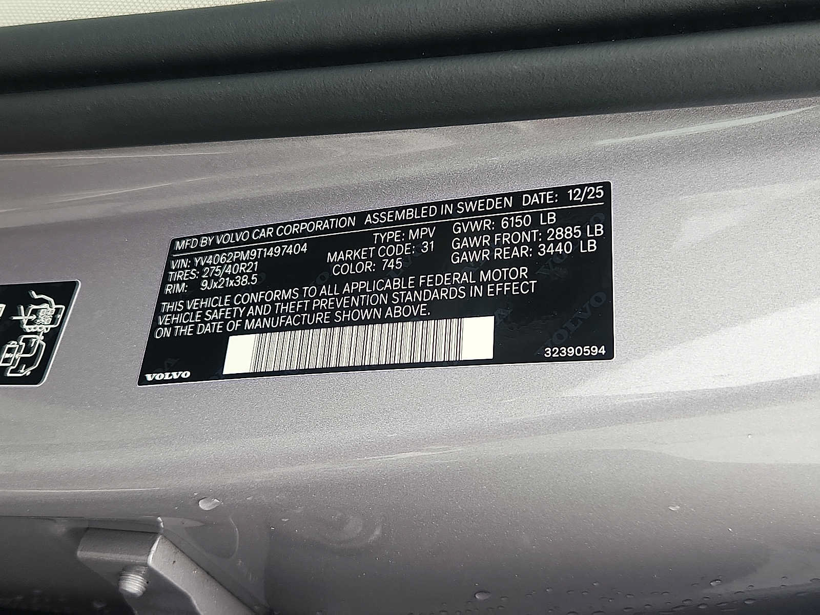 Used 2026 Volvo XC90 B6 Ultra w/ Protection Package Premier AWD/4WD image 25