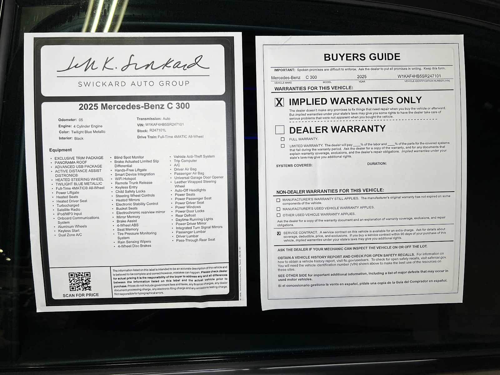 Certified 2025 Mercedes-Benz C 300 4MATIC Sedan image 41