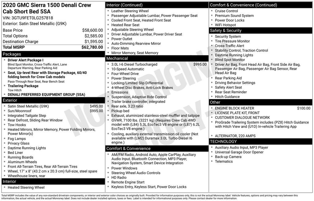 Used 2020 GMC Sierra 1500 Denali AWD/4WD image 25
