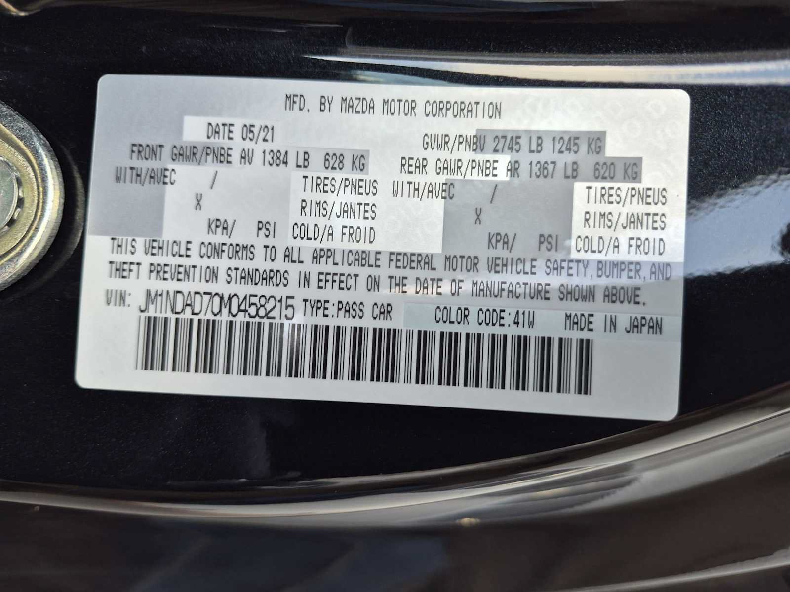 Used 2021 MAZDA MX-5 Miata Grand Touring RWD image 34