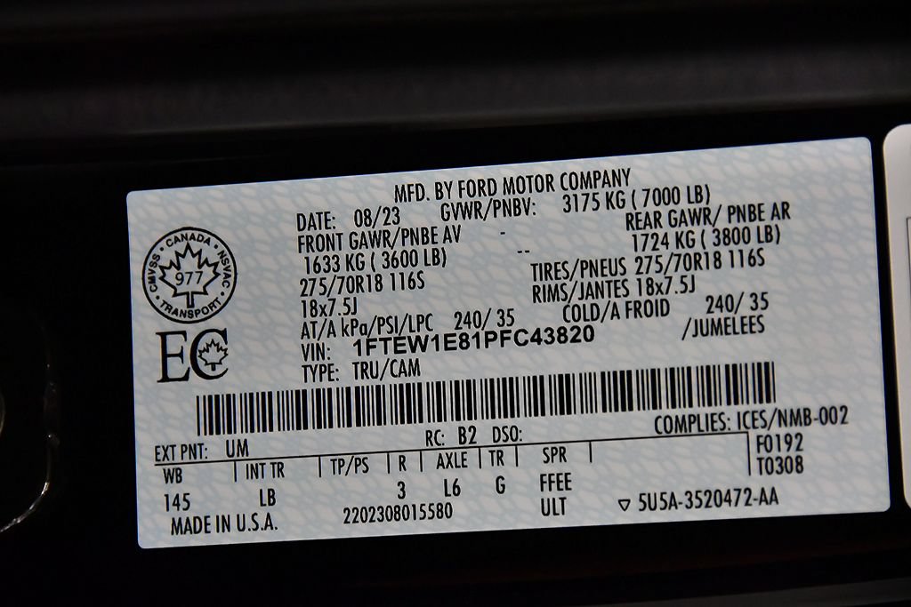 Used 2023 Ford F150 Tremor w/ 360 Degree Camera Package AWD/4WD image 16