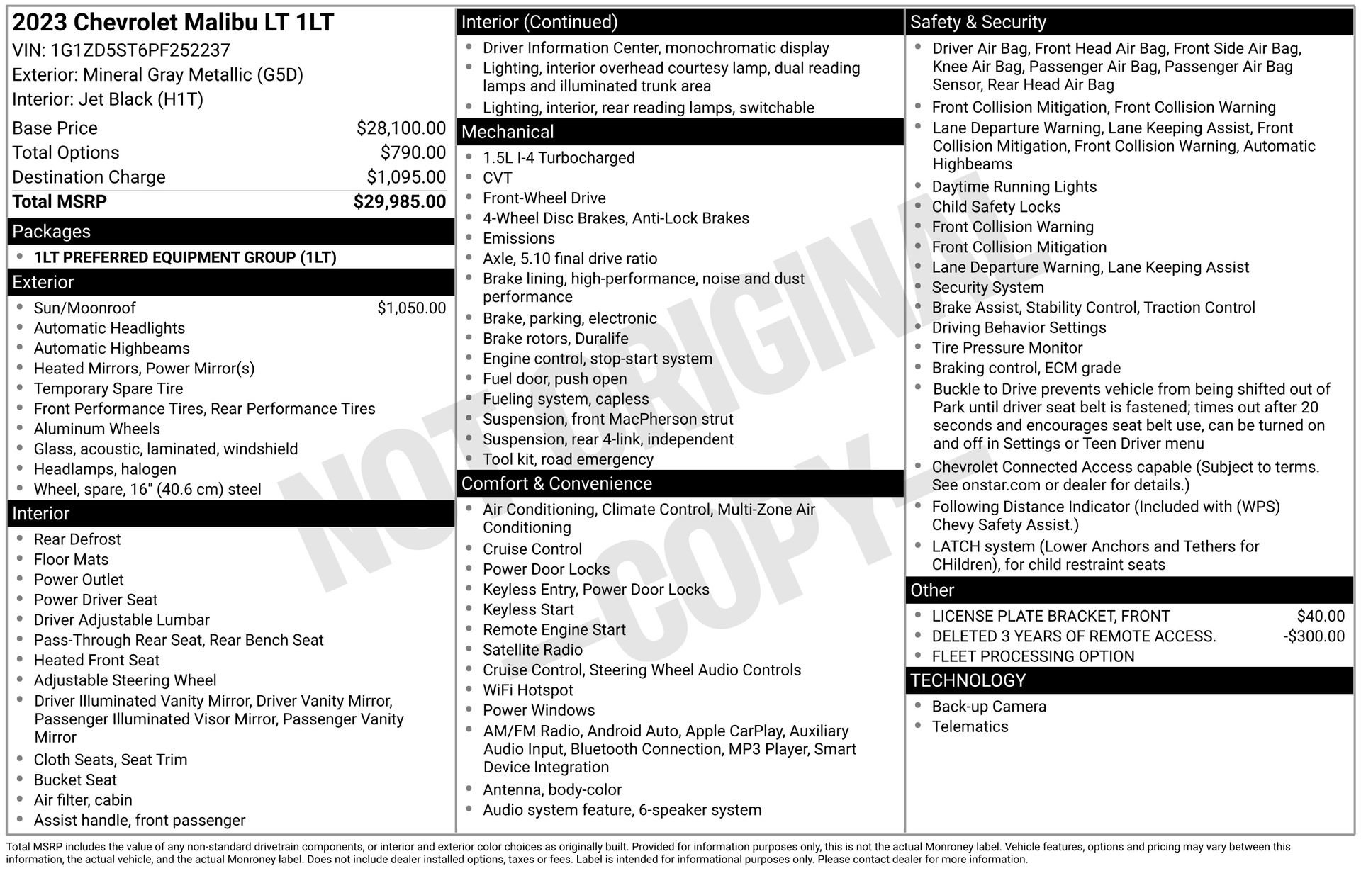 Used 2023 Chevrolet Malibu LT image 3