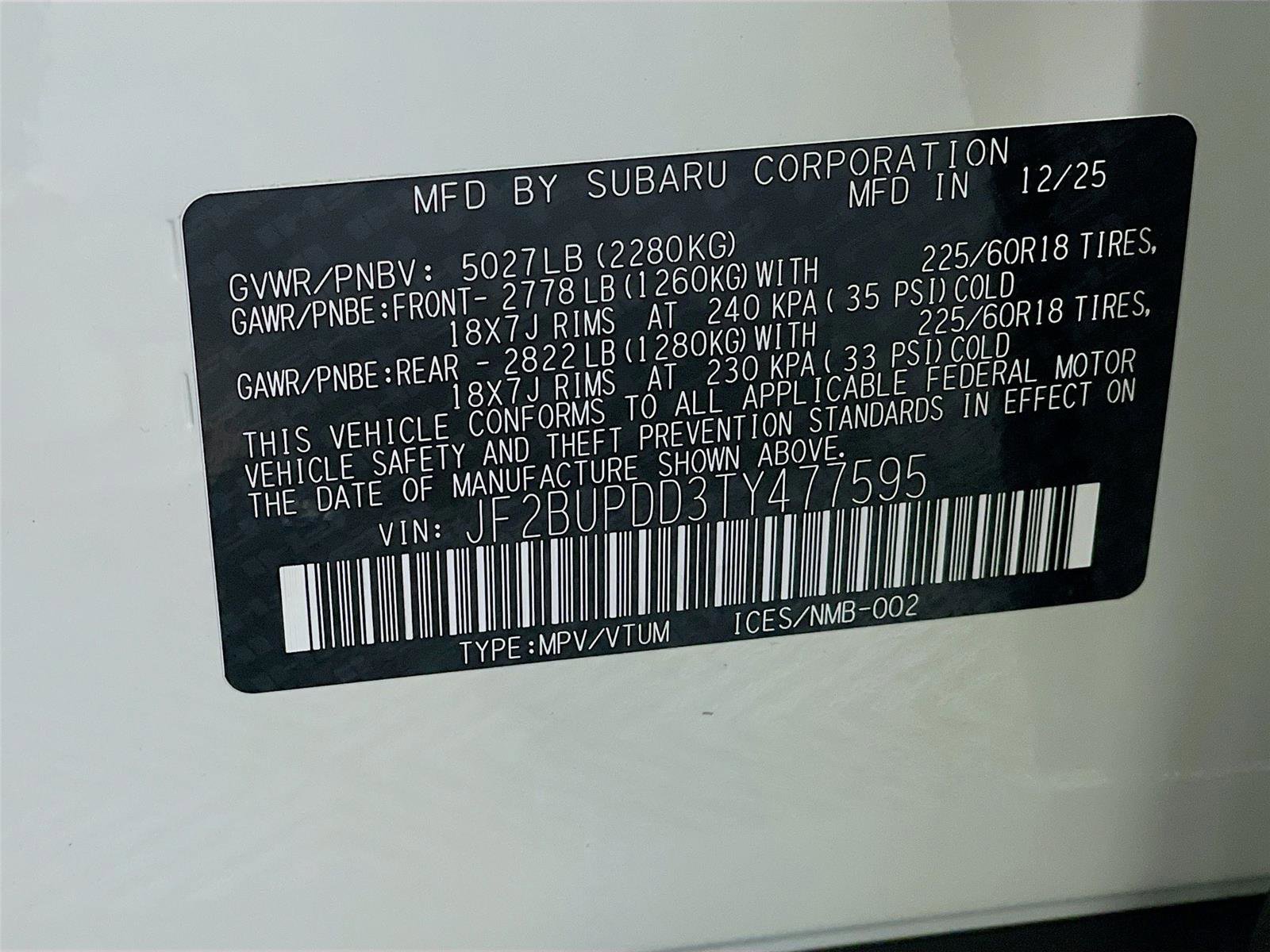 New 2026 Subaru Outback Limited image 24