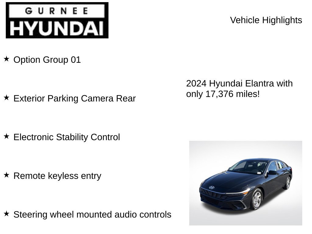 Certified 2024 Hyundai Elantra SE FWD image 7