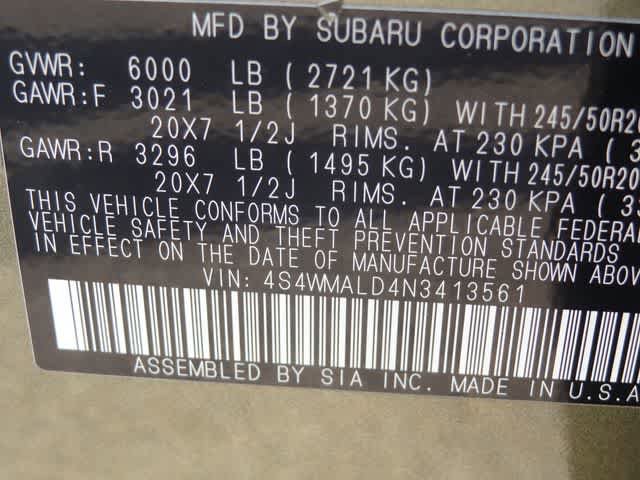 Used 2022 Subaru Ascent Limited w/ Technology Package AWD/4WD image 47