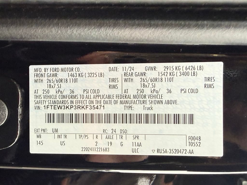 Used 2024 Ford F150 XLT w/ Mobile Office Package RWD image 32
