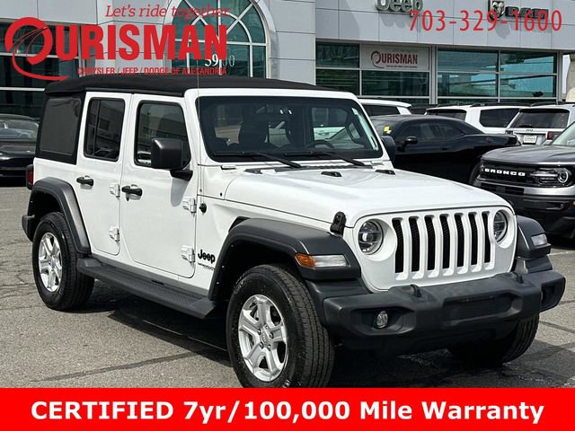 Certified 2022 Jeep Wrangler Unlimited Sport AWD/4WD image 1
