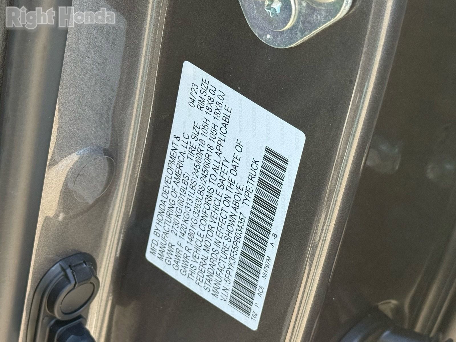 Used 2023 Honda Ridgeline RTL image 35