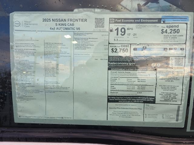 New 2025 Nissan Frontier S image 29