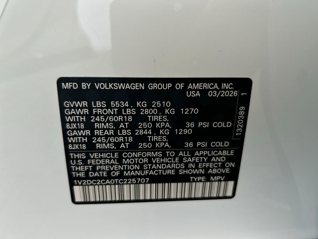 New 2026 Volkswagen Atlas Cross Sport SE image 44