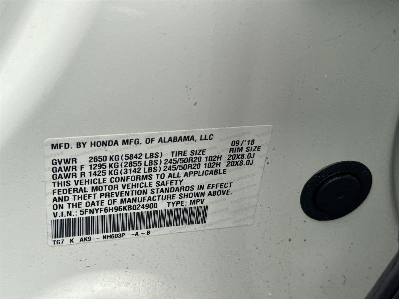 Used 2019 Honda Pilot Touring image 32