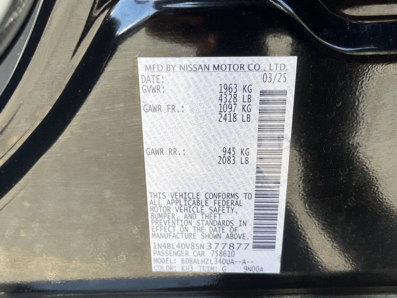 Used 2025 Nissan Altima 2.5 SV FWD image 30