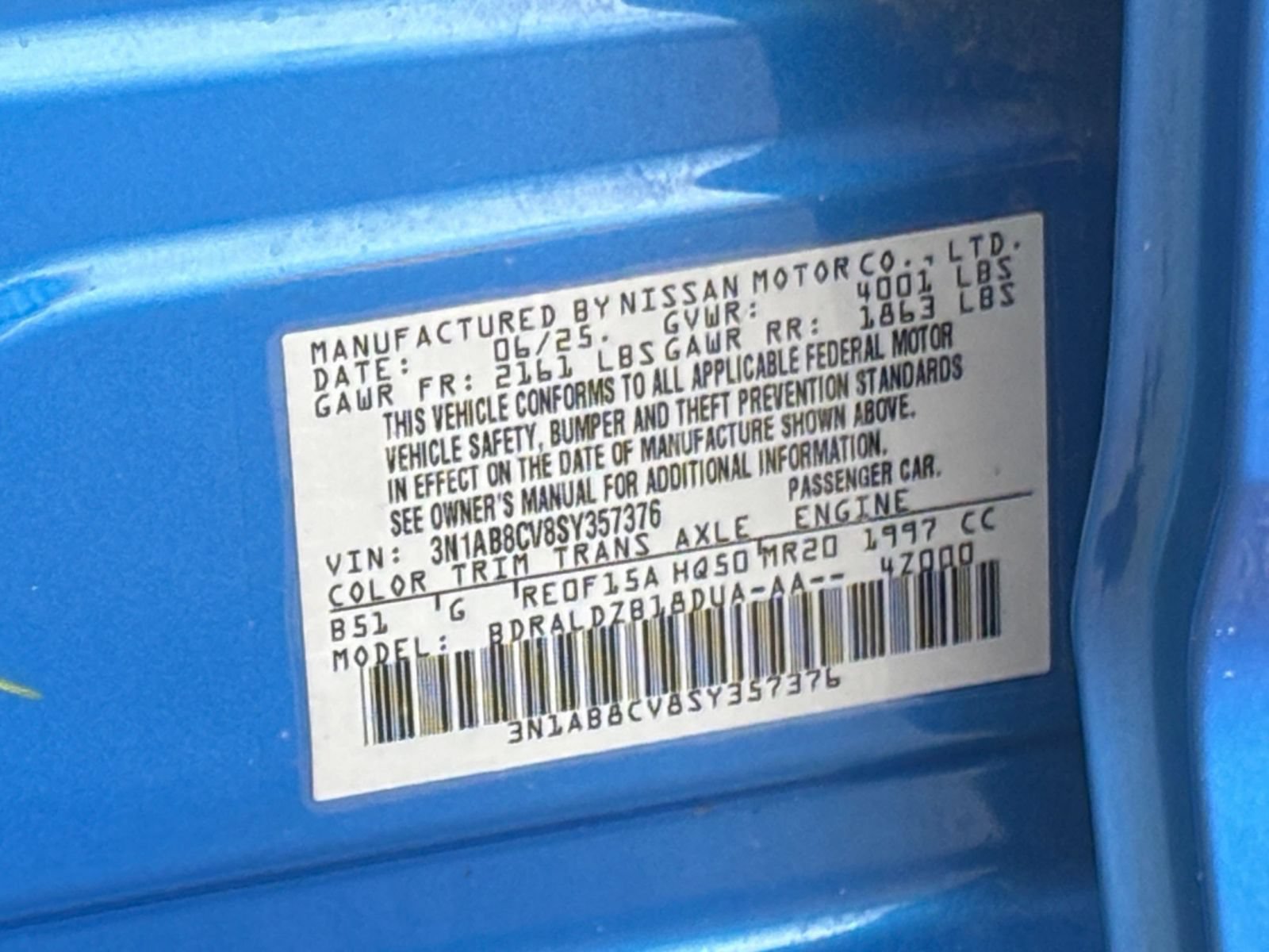 Used 2025 Nissan Sentra SV FWD image 26