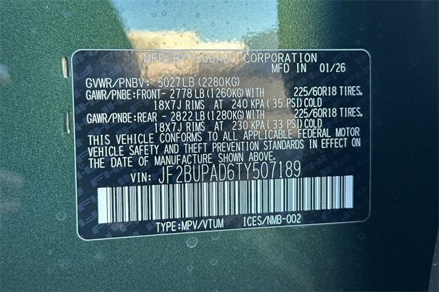 New 2026 Subaru Outback Premium image 23