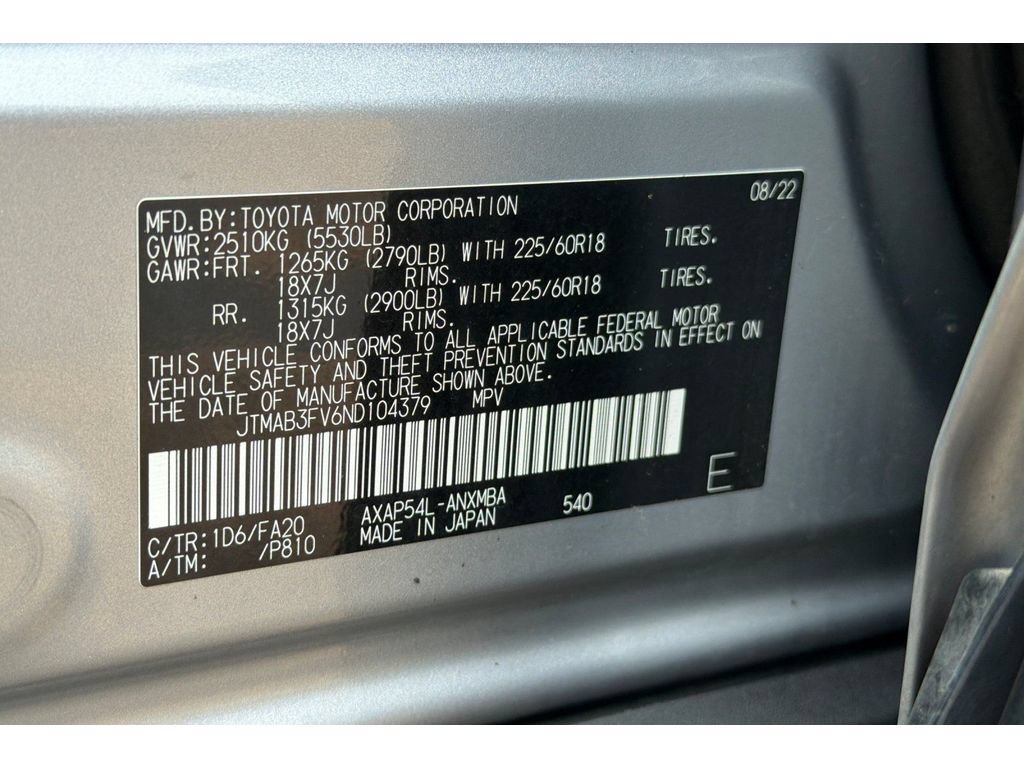 Used 2022 Toyota RAV4 SE w/ Weather & Moonroof Package AWD/4WD image 29