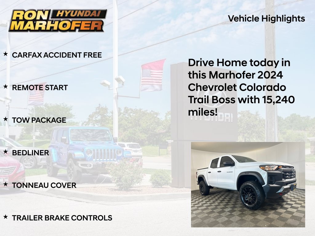 Used 2024 Chevrolet Colorado Trail Boss w/ Advanced Trailering Package AWD/4WD image 14