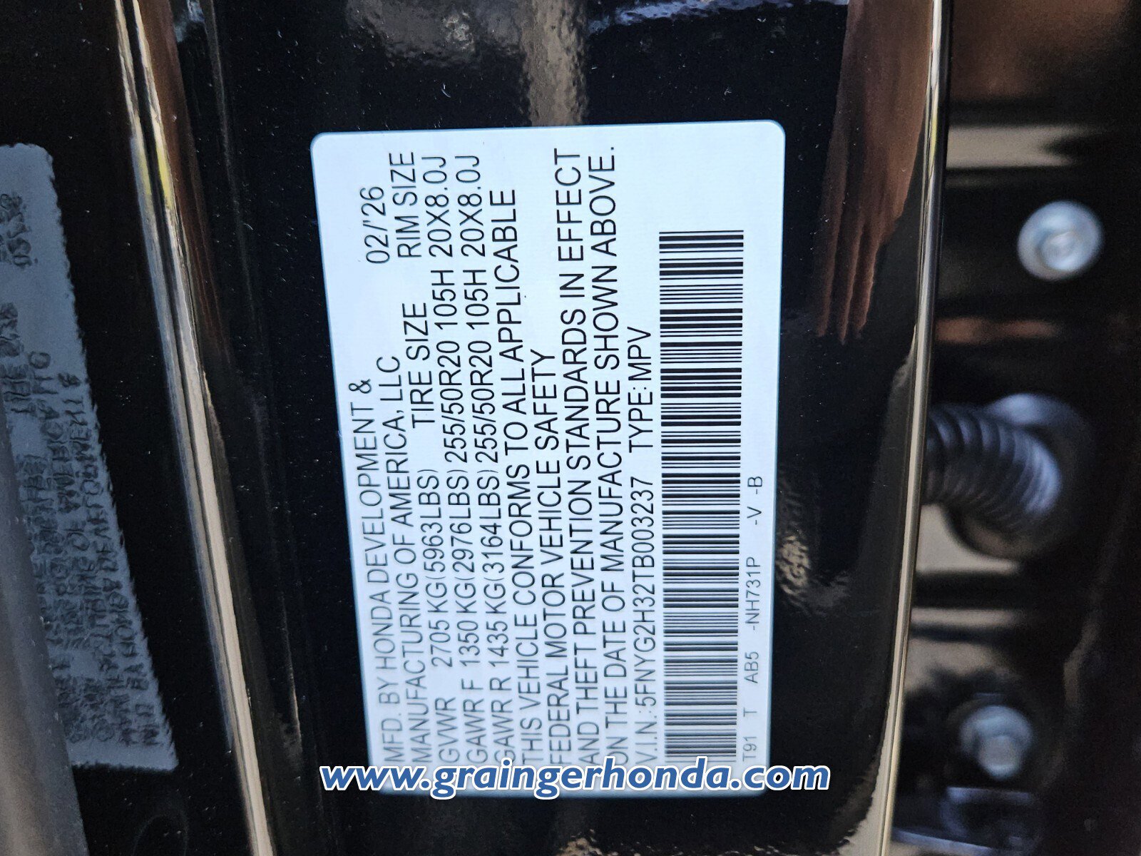 New 2026 Honda Pilot Sport image 13