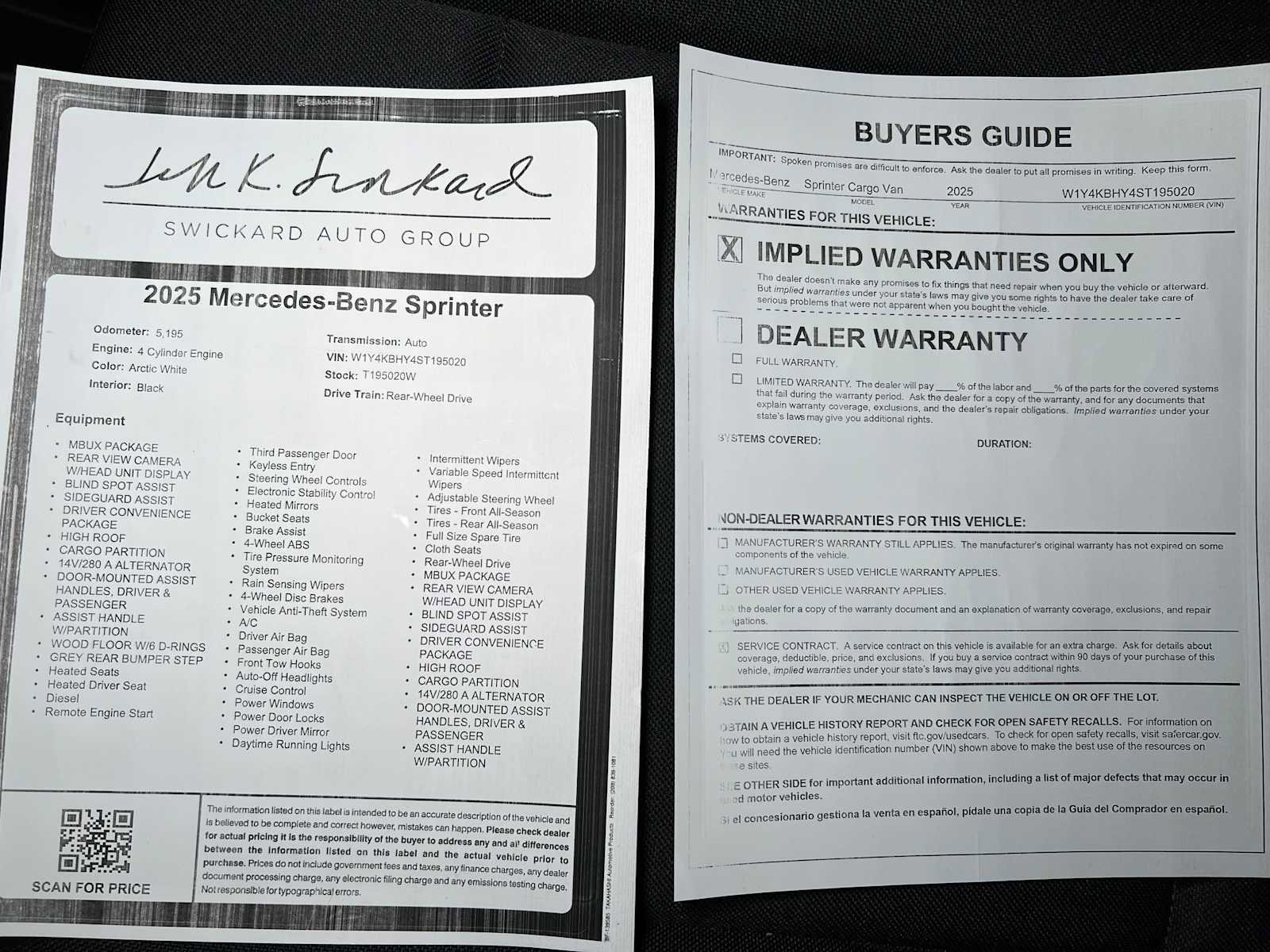 Used 2025 Mercedes-Benz Sprinter 2500 image 32