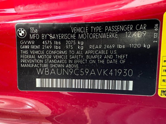 Used 2010 BMW 135i Convertible RWD image 20