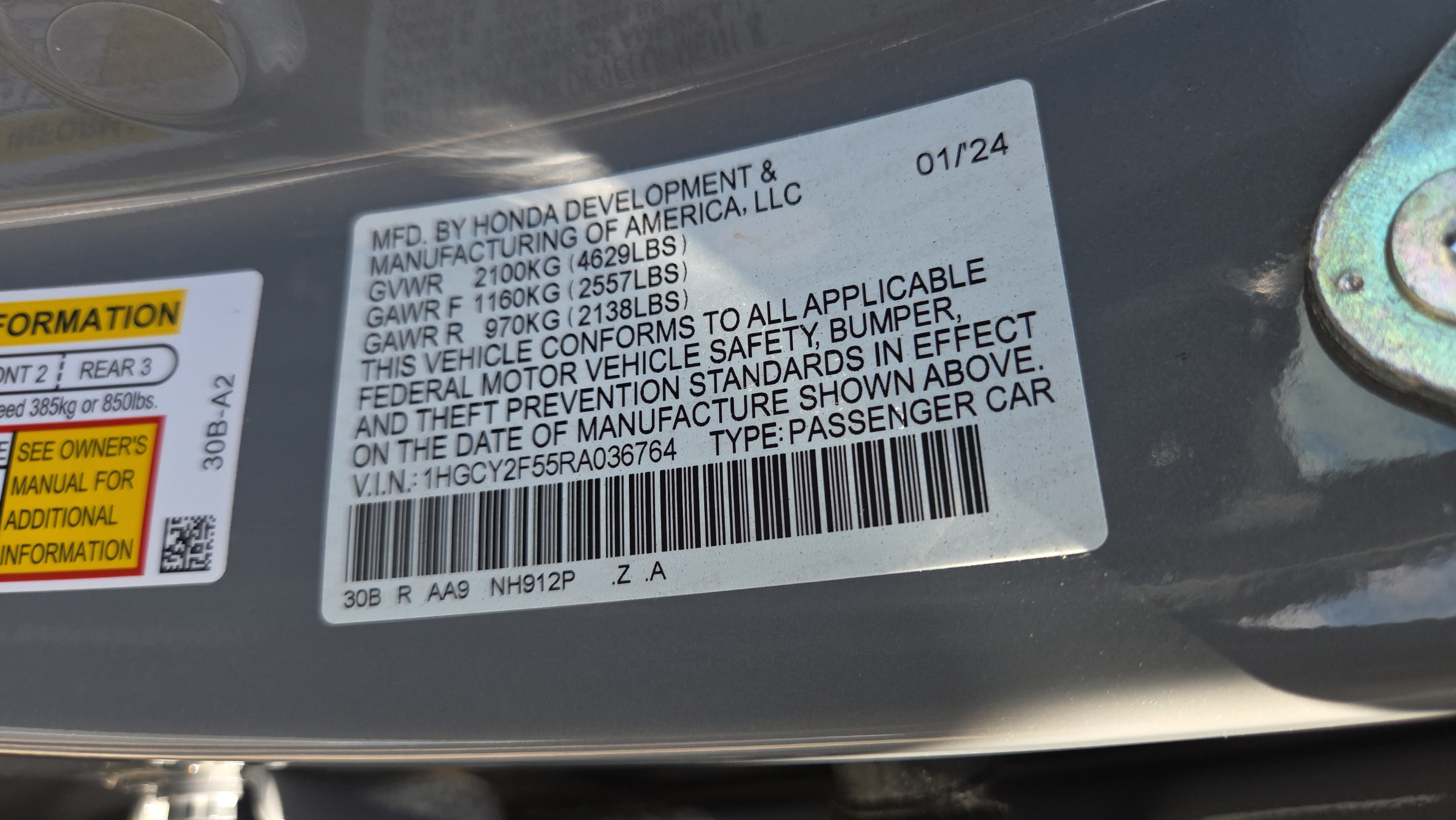 Certified 2024 Honda Accord Sport image 21