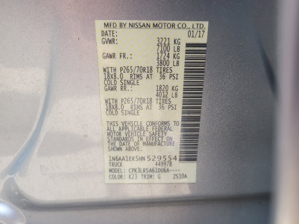 Used 2017 Nissan Titan S RWD image 33