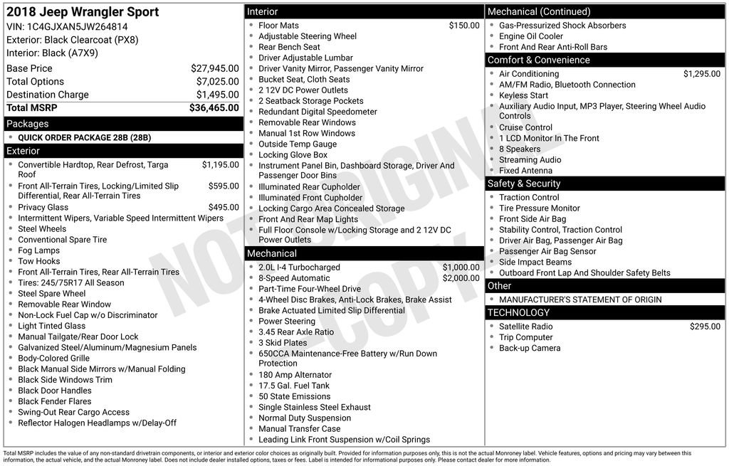 Used 2018 Jeep Wrangler Sport image 15