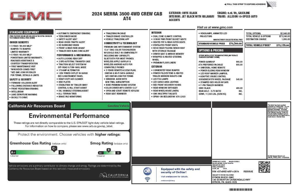 Certified 2024 GMC Sierra 3500 AT4 w/ AT4 Preferred Package image 4