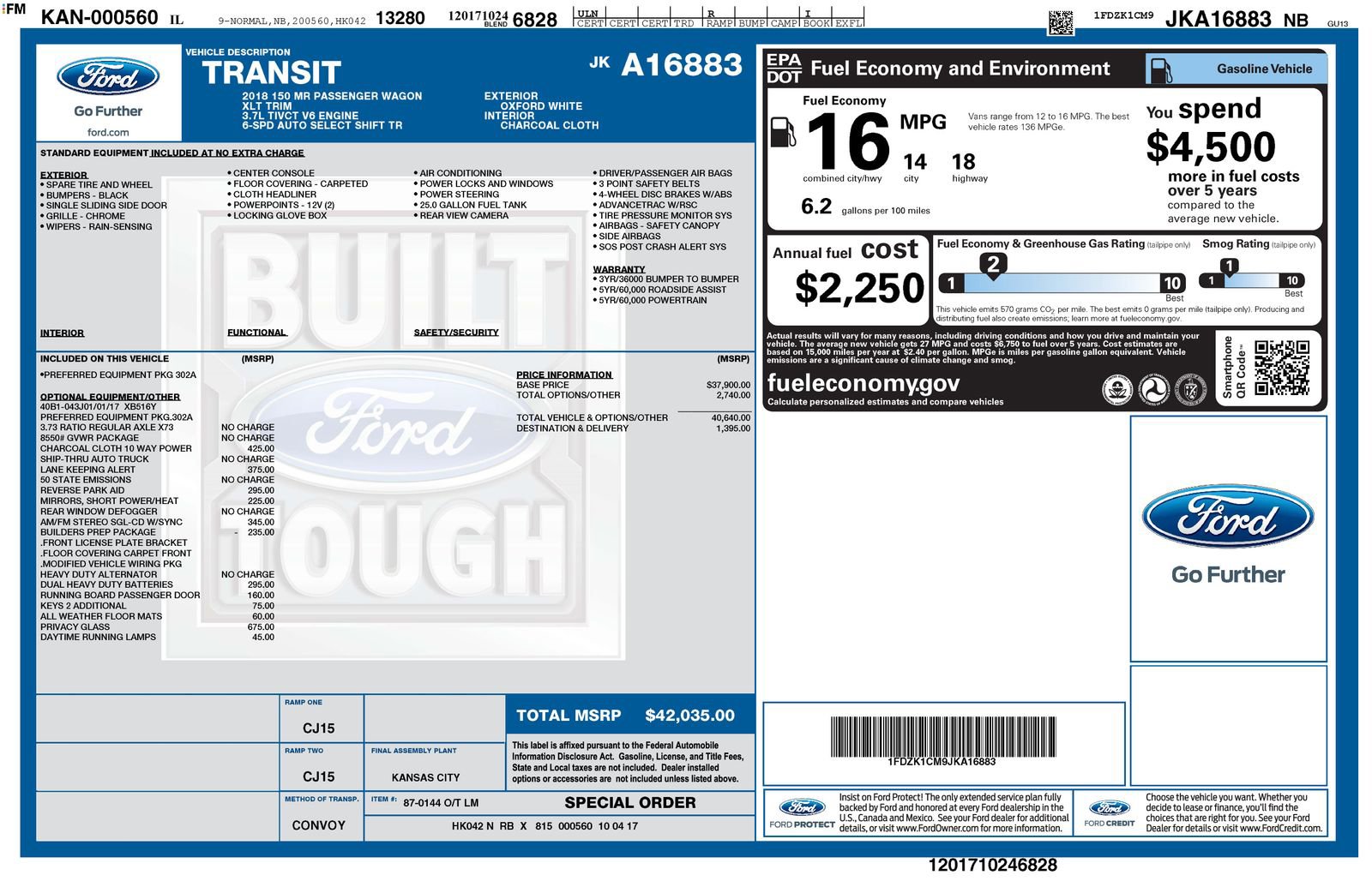 Used 2018 Ford Transit 150 XLT RWD image 4