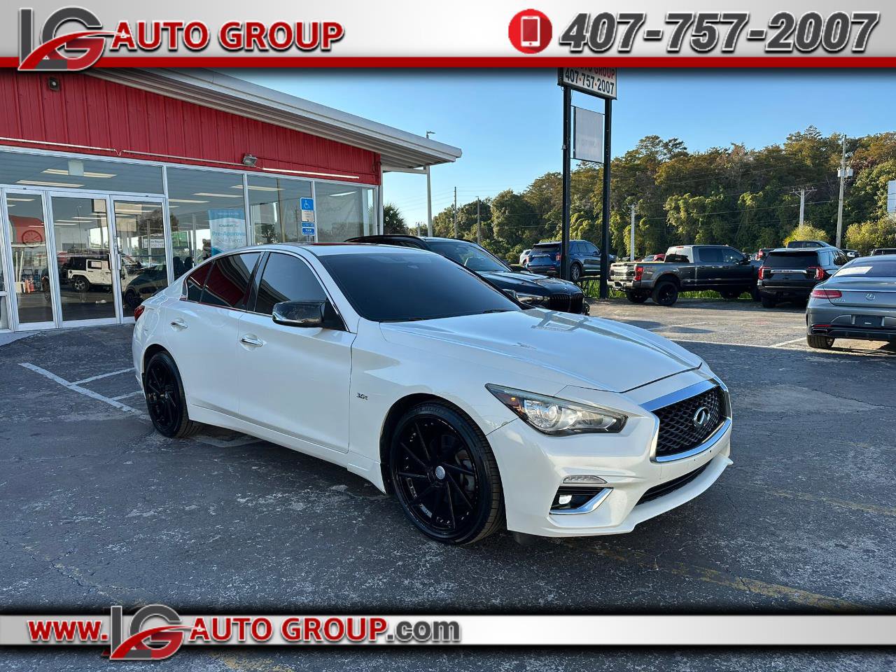 Used 2018 INFINITI Q50 Luxe w/ Essential Package (3.0T Luxe) image 1