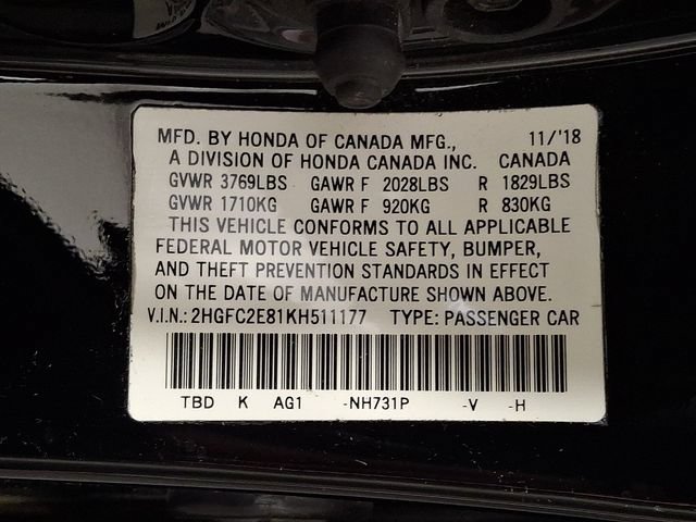 Used 2019 Honda Civic Sport image 27