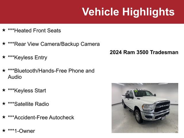 Used 2024 RAM 3500 Tradesman w/ Chrome Appearance Group image 2