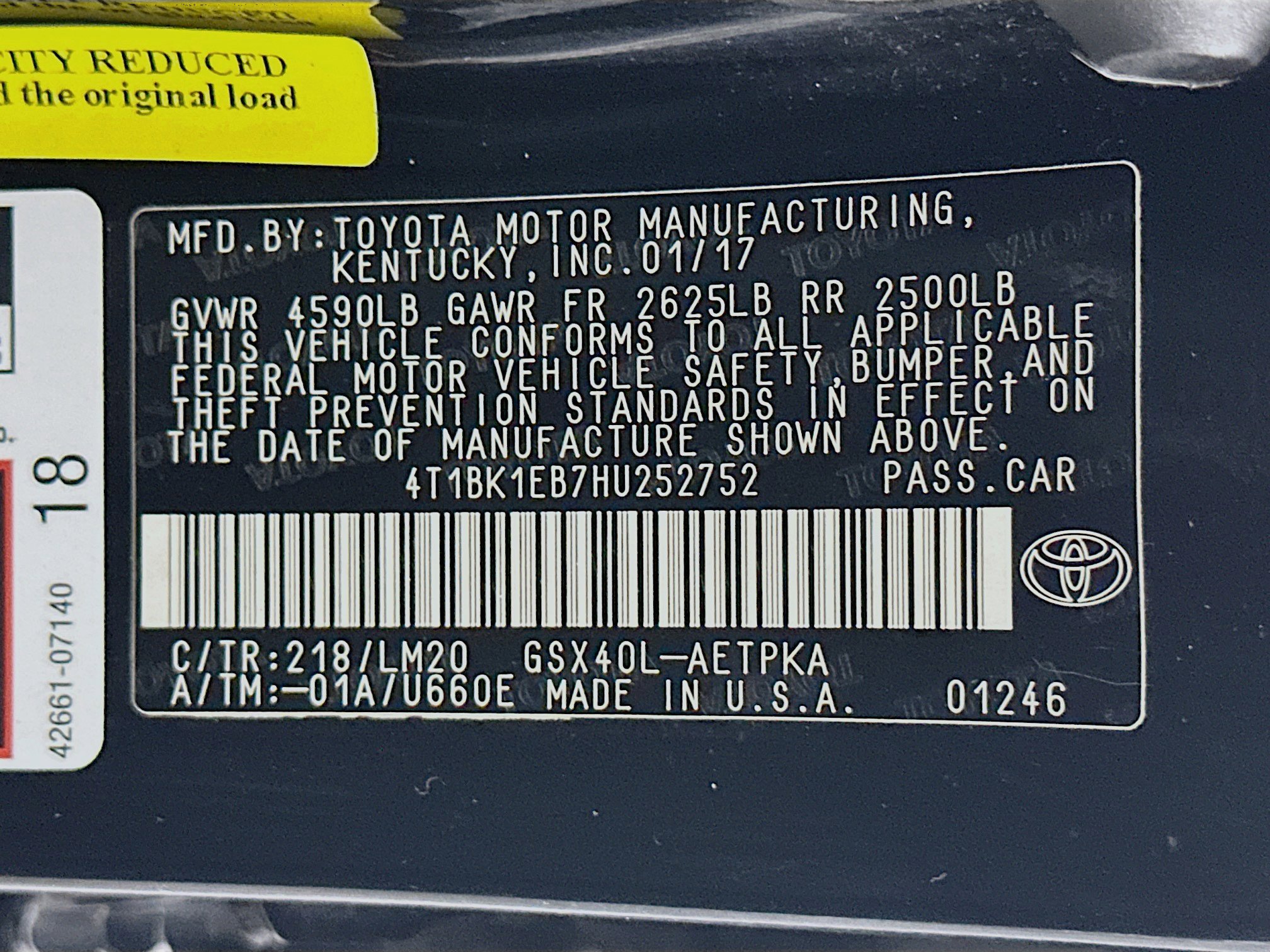 Used 2017 Toyota Avalon Limited FWD image 12