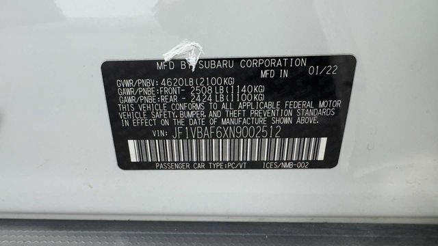 Used 2022 Subaru WRX Premium AWD/4WD image 31