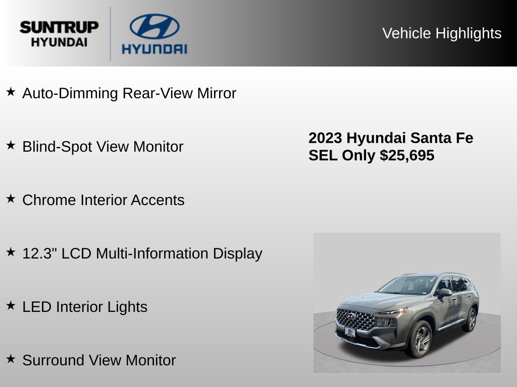 Used 2023 Hyundai Santa Fe SEL w/ Premium Package AWD/4WD image 30