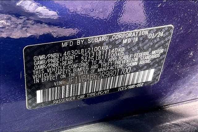 Used 2024 Subaru WRX AWD/4WD image 35