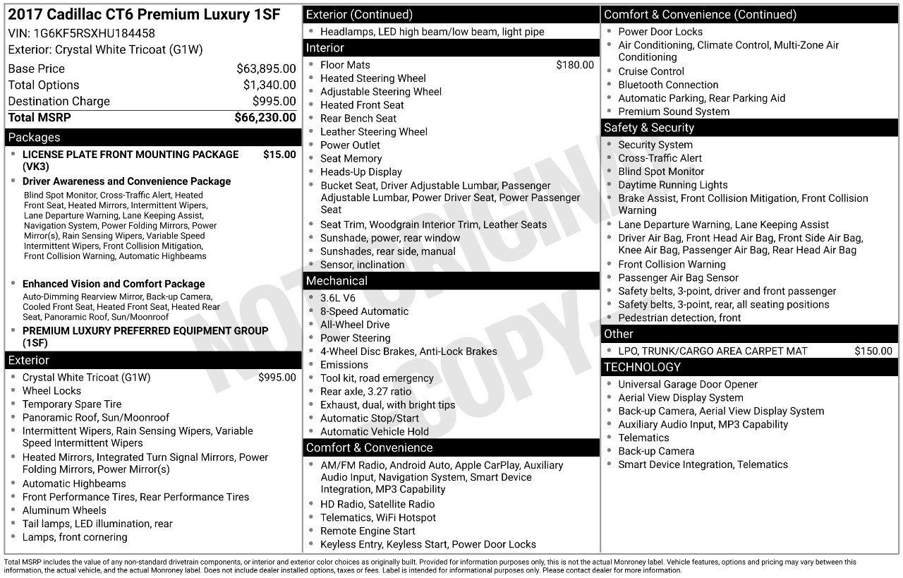 Used 2017 Cadillac CT6 Premium Luxury image 4