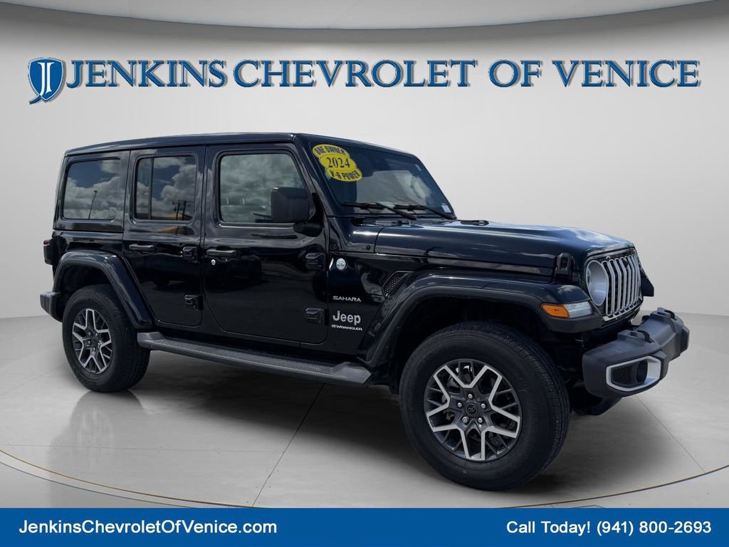 Used 2024 Jeep Wrangler Unlimited Sahara w/ Technology Group AWD/4WD video 1