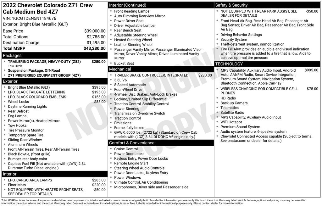 Certified 2022 Chevrolet Colorado Z71 AWD/4WD image 7
