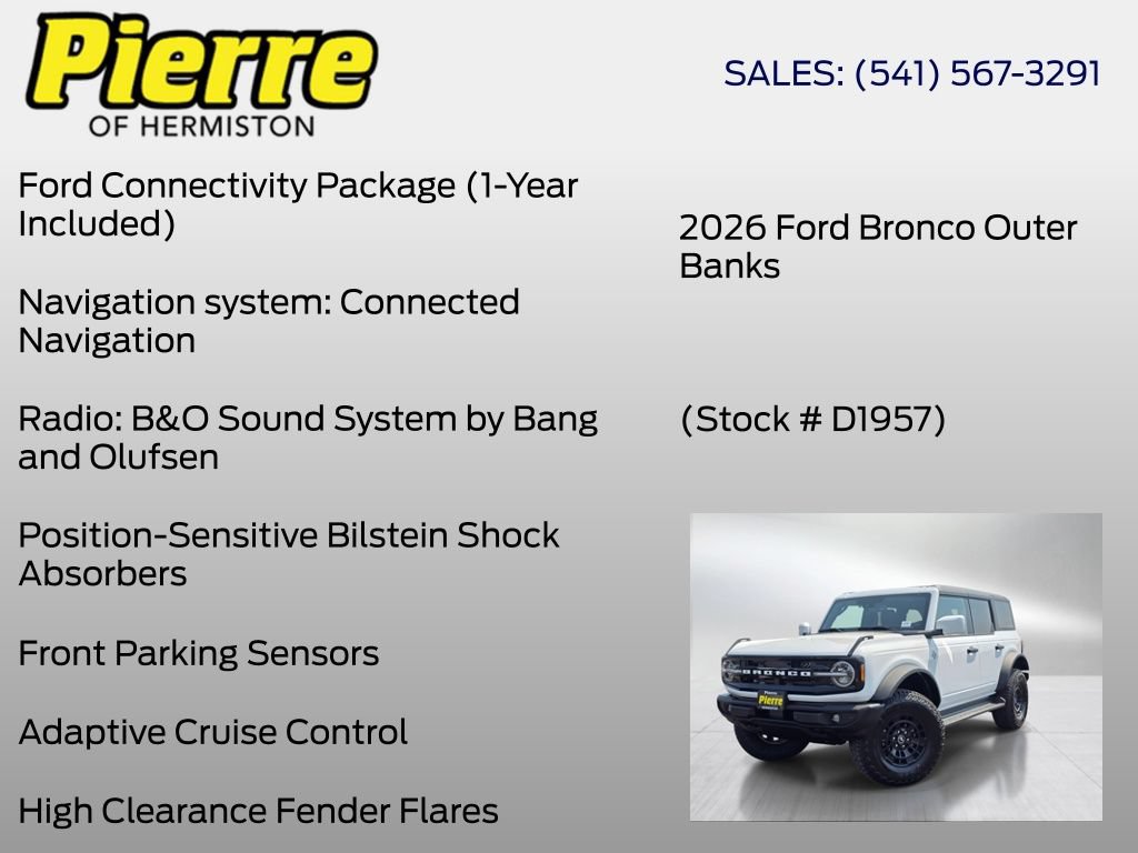 New 2026 Ford Bronco Outer Banks w/ Sasquatch Package AWD/4WD image 18