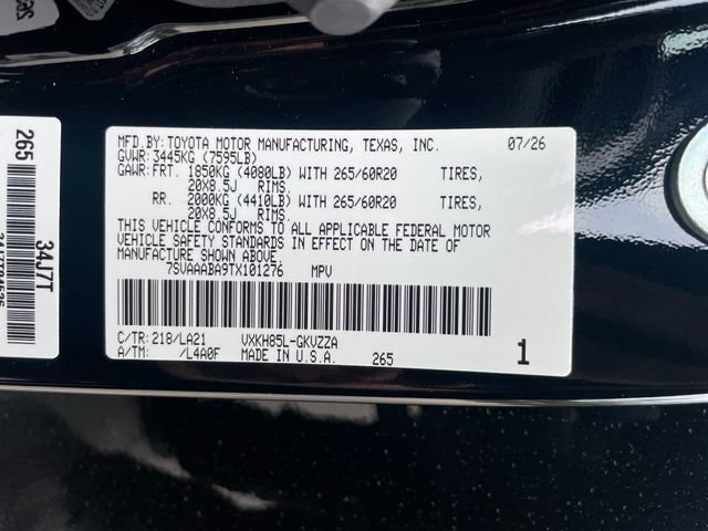 New 2026 Toyota Sequoia Platinum w/ TRD Off-Road Package AWD/4WD image 33