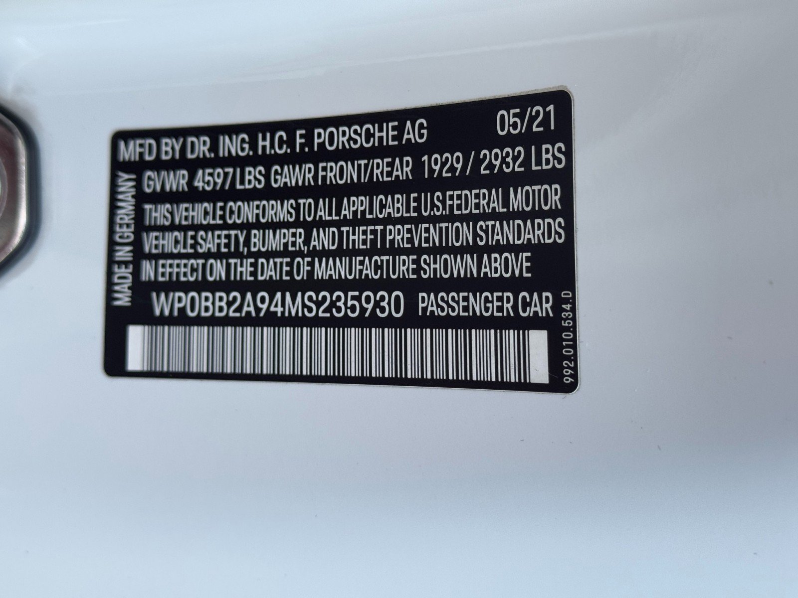 Used 2021 Porsche 911 Targa 4S w/ Sport Chrono Package image 44